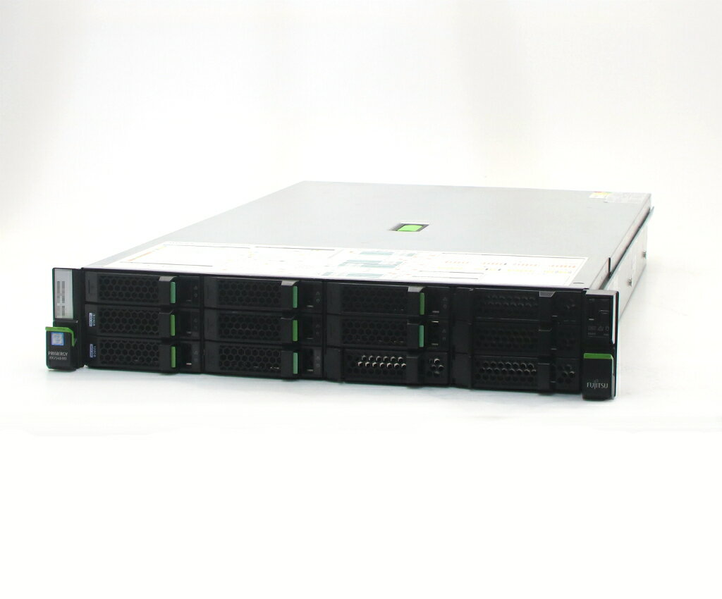 富士通 PRIMERGY RX2540 M1 Xeon E5-2609 v3 1.9GHz(6スレッドCPUx2基) 32GB 120GBx2台(SATA2.5インチSSD/RAID1構成) PRAID 400i 【中古】【20260422】