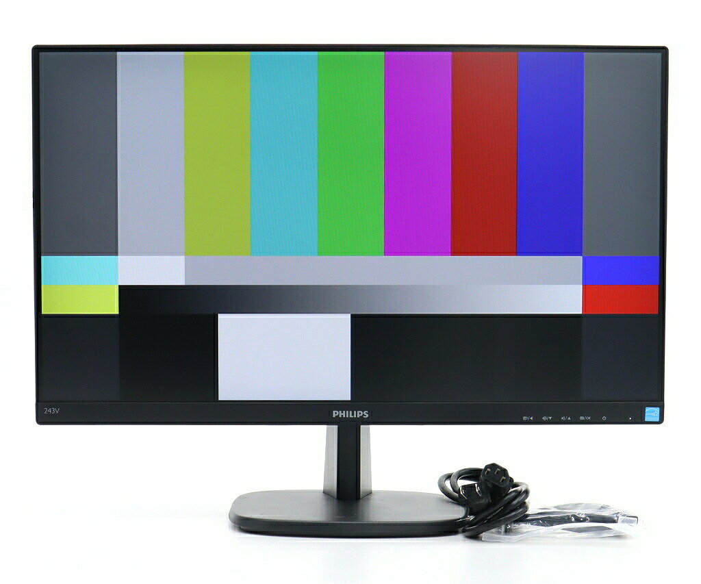 樂天商城 - 【並品】PHILIPS 243V7QDAB/11 23.8インチ非光沢IPSパネル フルHD 1920x1080ドット HDMI/DVI-D/アナログRGB入力 【中古】【20260331】