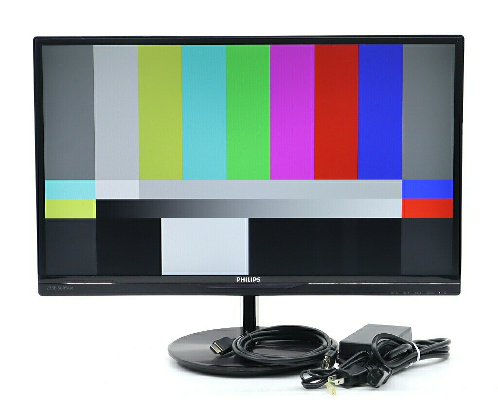 樂天商城 - PHILIPS 234E5EDSB/11 23インチ非光沢AH-IPSパネル フルHD 1920x1080ドット HDMI/DVI-D/アナログRGB入力 目立つ使用感あり 【中古】【20260331】