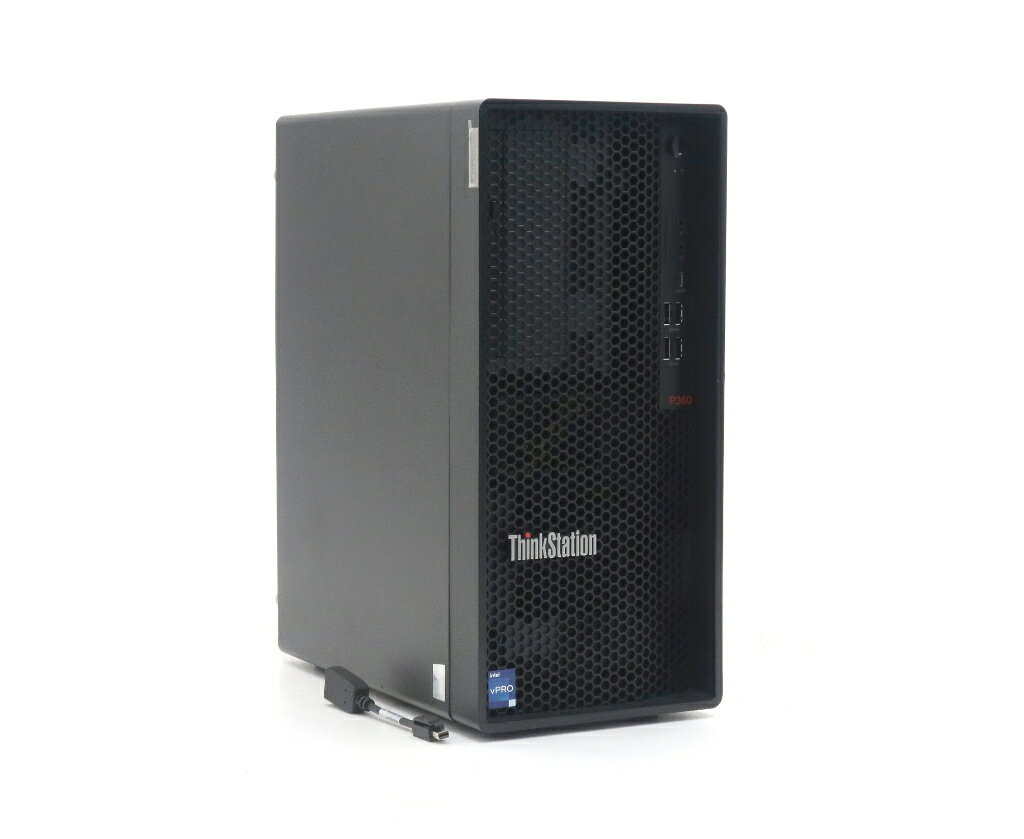 Lenovo ThinkStation P360 Tower Core i9-12900K 2.4GHz 16GB 512GB(NVMe SSD) NVIDIA T1000 DVD -RW Windows11 Pro 64bit 【中古】【20260407】