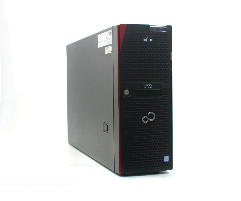 FUJITSU - 【送料無料対象外】富士通 PRIMERGY TX2550 M5 Xeon Silver 4210 2.2GHz(20スレッドCPUx1基) 16GB 500GBx2台(SATA3.5/RAID1) DVD LSI SAS3008【沖縄不可】 【中古】【20260509】【送料無料ライン対象外】