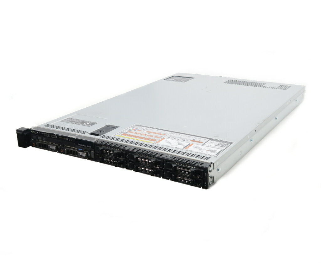 DELL - DELL PowerEdge R630 Xeon E5-2630L v3 1.8GHz(16スレッドCPUx2基) 32GB 1TBx2台(SATA2.5インチ/RAID1構成) DVD+-RW AC*2 PERC H330 mini 【中古】【20260514】