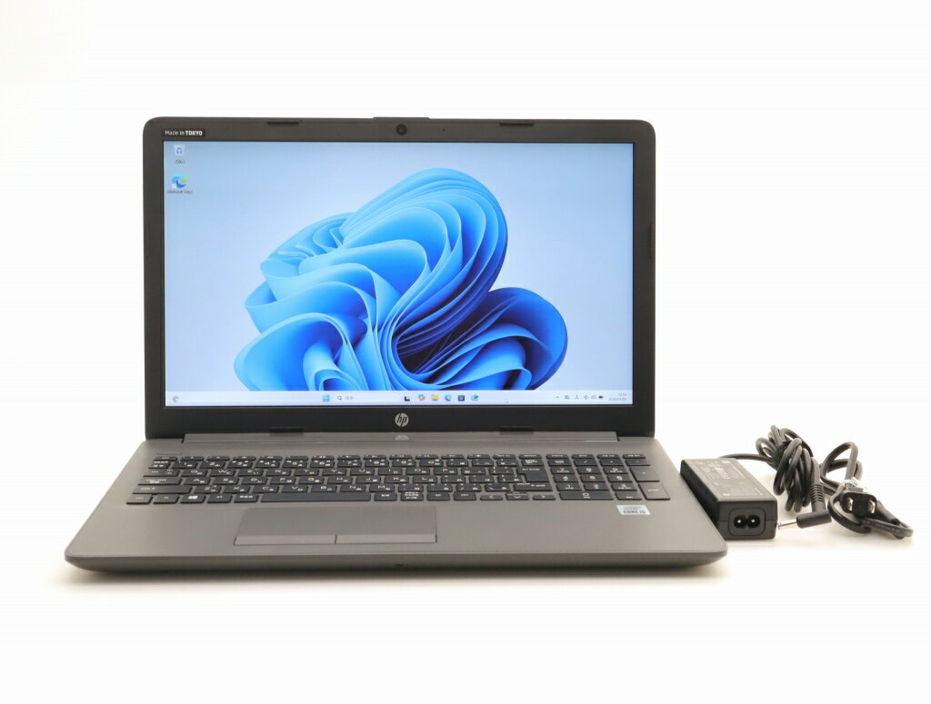 12 inches - hp 250 G7 Notebook PC Core i5-1035G1 1GHz 8GB 512GB(NVMeSSD) DVD+-RW 15.6インチ非光沢パネル フルHD 1920x1080ドット Windows11 Pro 【中古】【20260512】