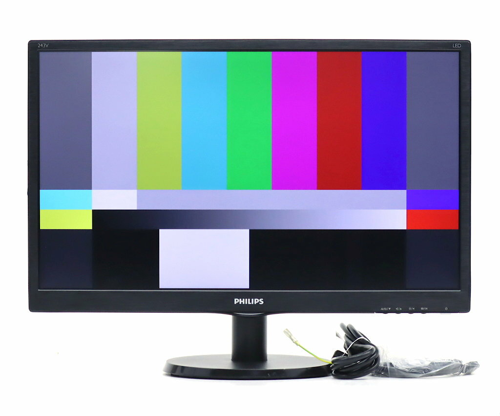 Rakuten - PHILIPS 243V5QHABA/11 23.6インチ非光沢MVAパネル フルHD 1920x1080ドット HDMI/DVI-D/アナログRGB入力 目立つ使用感あり 【中古】【20260610】