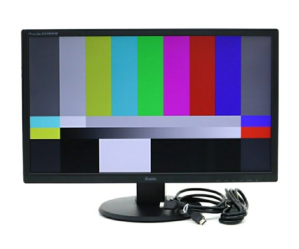 Rakuten - iiyama ProLite E2483HS-3 24インチ非光沢TNパネル フルHD 1920x1080ドット HDMI/DisplayPort/アナログRGB入力 目立つ使用感あり 【中古】【20260602】
