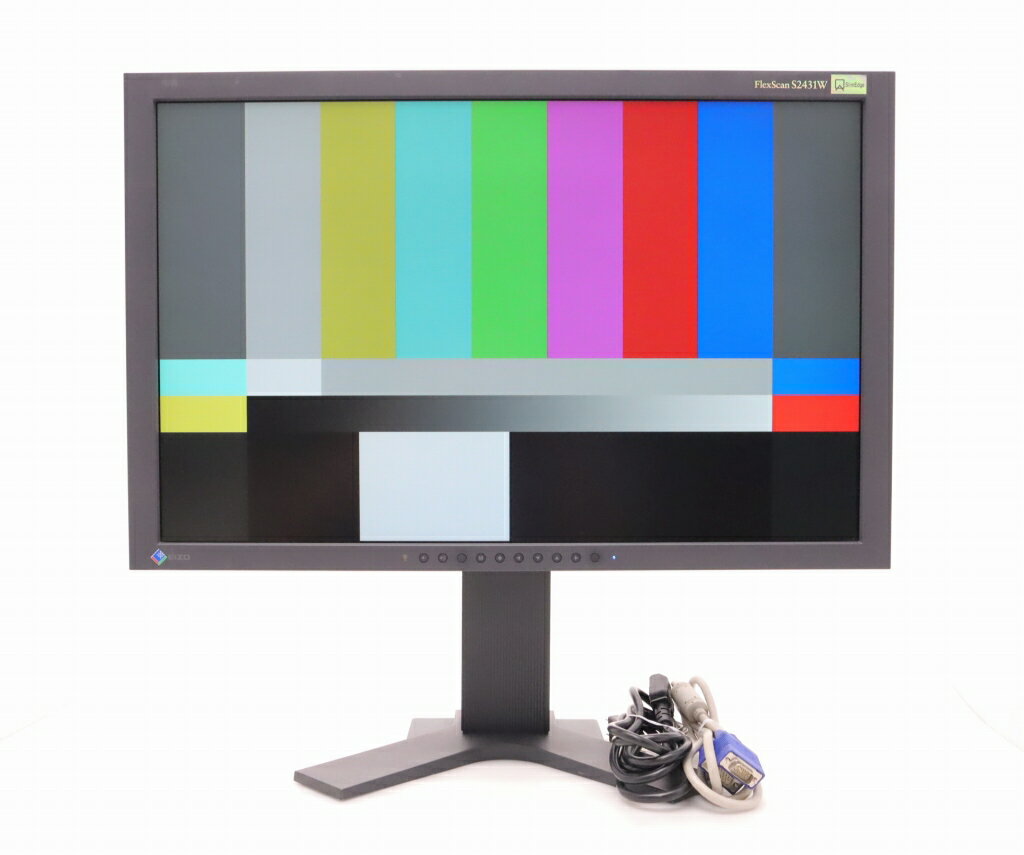 樂天商城 - EIZO FlexScan S2431W 24.1インチVAパネル WUXGA 1920x1200ドット DVI-I/アナログRGB入力 目立つ使用感あり 【中古】【20260602】
