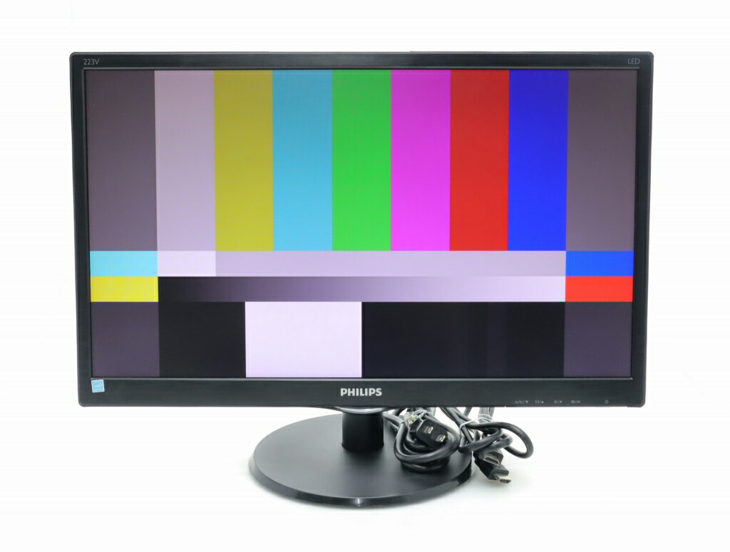 樂天商城 - PHILIPS 223V5LHSB/11 21.5インチ非光沢パネル フルHD 1920x1080ドット HDMI/アナログRGB入力 目立つ使用感あり 【中古】【20260610】