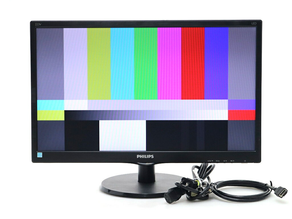 Rakuten - 【並品】PHILIPS 223V5LHSB/11 21.5インチ非光沢パネル フルHD 1920x1080ドット HDMI/アナログRGB入力 【中古】【20260512】