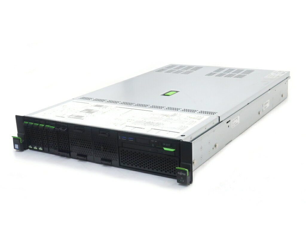 FUJITSU - 富士通 PRIMERGY RX2540 M4 Xeon Gold 6128 3.4GHz 64GB 2TBx3台(SAS2.5インチ/12Gbps/RAID5構成) DVD-ROM AC*2 PRAID EP420i 【中古】【20260513】