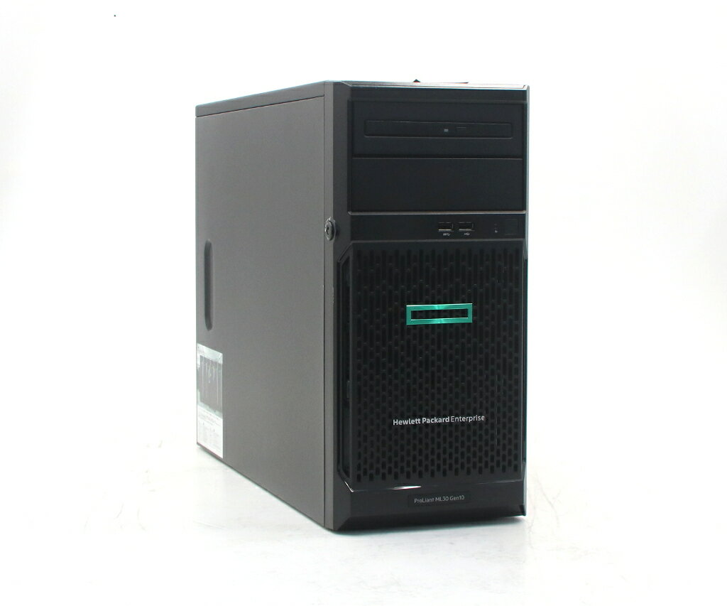 Workstations - hp ProLiant ML30 Gen10 Xeon E-2224 3.4GHz 16GB 1.8TBx2台(SAS2.5インチ/12Gbps/RAID1構成) DVD-ROM AC*2 SmartArray E208i-p SR Gen10 【中古】【20260509】
