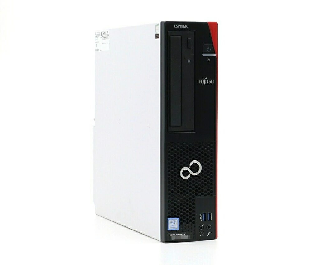 Desktop PC （Separate Type） - 富士通 ESPRIMO D588/CX Core i5-9500 3GHz 8GB 256GB(新品SSD) DisplayPort/DVI-D/アナログRGB出力 光学不良 Windows11 Pro 64bit 小難 【中古】【20260514】