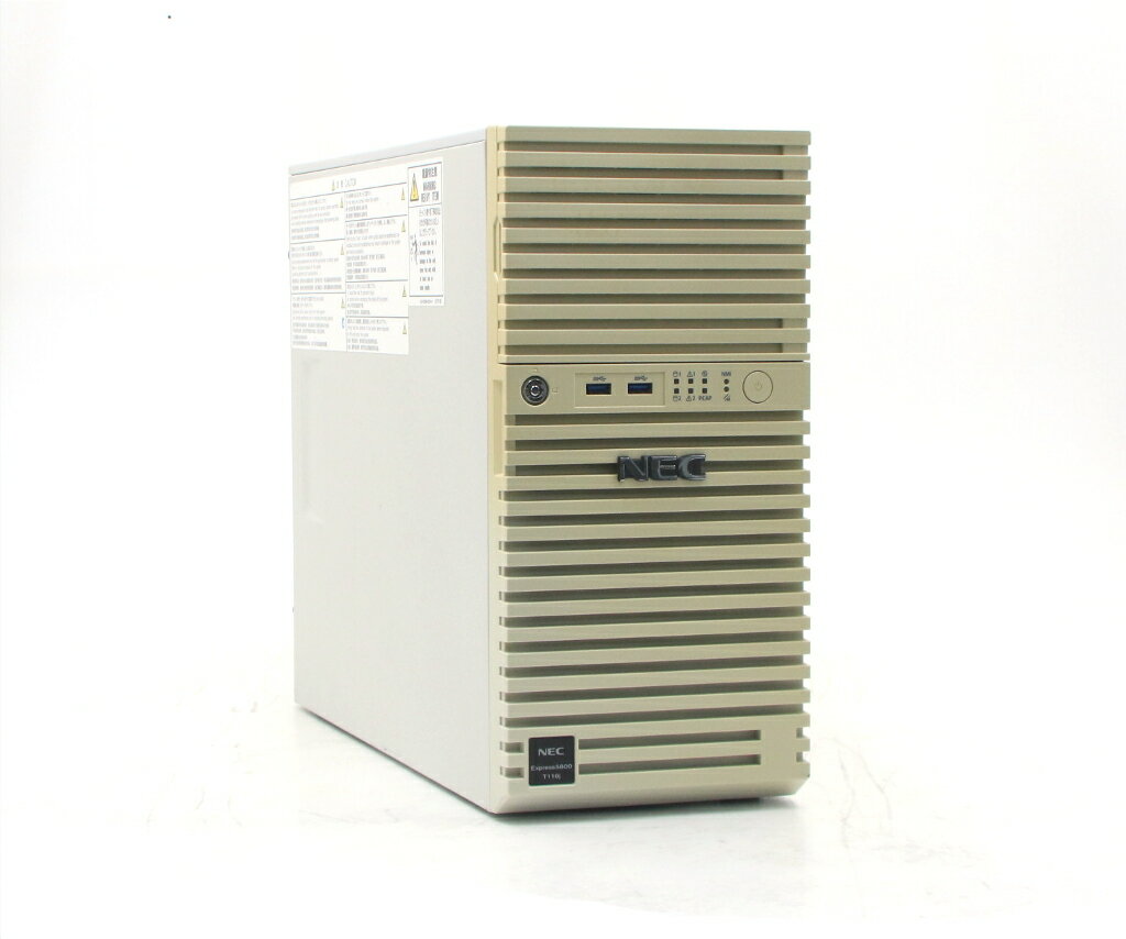 Workstations - NEC Express5800/T110j Xeon E-2124 3.3GHz 8GB 1TBx2台(SATA3.5インチ/RAID1構成) DVD-ROM 小難 【中古】【20260509】