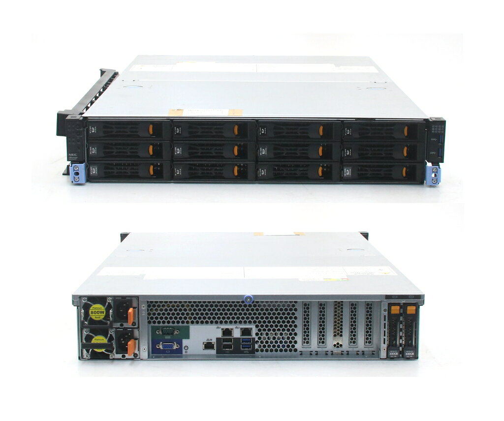 NEC iStorage NS500Rh Xeon E5-2620 v4 2.1GHz 16GB 300GBx2台(SAS2.5/12Gbps/RAID...