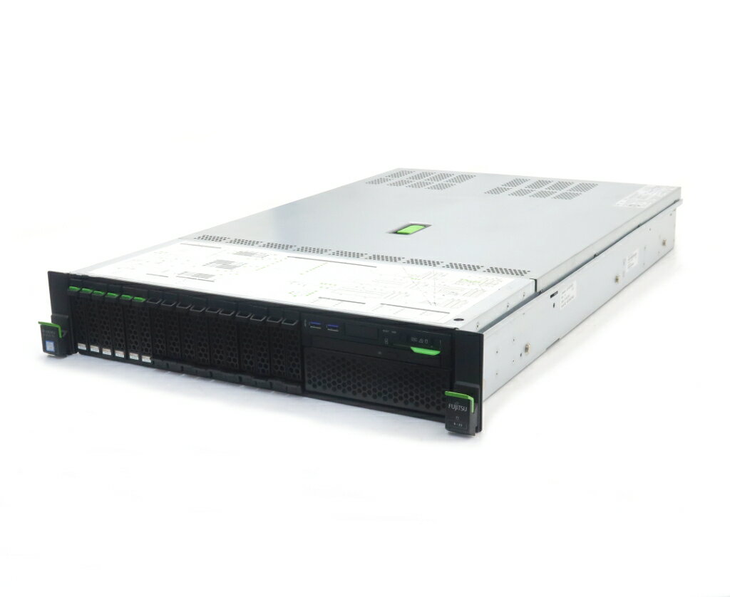 樂天商城 - 富士通 PRIMERGY RX2540 M4 Xeon Gold 6138 2GHz(40スレッドCPUx2基) 192GB 1.2TBx6台(SAS2.5インチ/RAID60) DVD-ROM AC*2 PRAID EP540i 【中古】【20260625】