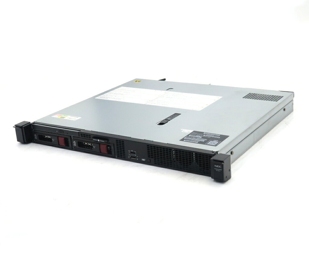 NEC Express5800/R110j-1(hp ProLiant DL20 Gen10 OEM) Xeon E-2124 3.3GHz 16GB 1TBx2台(SATA3.5インチ/RAID1) DVD+…