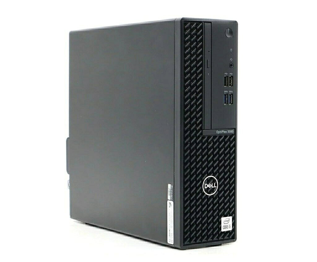 商品情報 No.543264953メーカーDELL商品名 型番・型名OptiPlex 3080 SFF仕様■基本スペック　・CPU：Core i5-10500 3.1GHz(6コア12スレッド)　・メモリ：8GB(8GBx1枚)　・ストレージ：512GB(NVMeSSD)　・VGA：オンボード(HDMI/DisplayPort/アナログRGB出力)　・DRIVE：DVD+-RW　・OS：Windows11 Pro 64bit状態・動作状況■動作：中古動作品外観■汚れ　・外装汚れ若干有り。■シール痕　・若干あり。■傷　・外装に使用に差し支えない擦り傷がございます。■その他　・中古品のため使用に差し支えない傷、汚れがある場合がございます。　・本体内外装は清掃しておりますが、多少の汚れが残っている可能性がございます。　・筐体に若干のキズあり附属品■付属品　・なし対応情報-備考　※一部ゴム足等動作に支障のない部材が欠品している場合があります　※電源スイッチLED劣化のためランプが暗い、または点灯しない場合がありますご注意　・本商品は店頭等でも販売している為、稀に在庫切れの場合があります。　・その場合、代替品をご提案させていただきます。