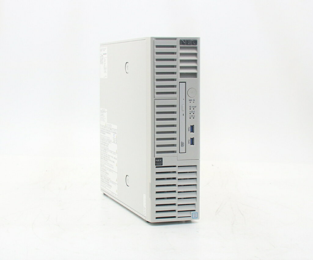 商品情報 No.543265403メーカーNEC商品名 型番・型名Express5800/T110i-S※N8100-2498Y仕様■基本スペック　・CPU：Xeon E3-1220 v6 3GHz(4コア4スレッド)　・メモリ：16GB(8GBx2枚)　・ストレージ：500GBx2台(SATA3.5インチ/RAID1構成)　・RAID：オンボード SATA RAID　・VGA：オンボード　・DRIVE：DVD-ROM　・COA：Svr 2019 Essentials　・OS：なし(※別途OSインストールが必要となります)状態・動作状況■動作：中古動作品外観■汚れ　・外装汚れ若干有り。■シール痕　・若干あり。■傷　・外装に使用に差し支えない擦り傷がございます。■その他　・中古品のため使用に差し支えない傷、汚れがある場合がございます。　・本体内外装は清掃しておりますが、多少の汚れが残っている可能性がございます。　・筐体に若干のキズあり附属品■付属品　・なし対応情報-備考　・OSライセンスシール貼付されておりますがOS欠品の為簡易OSにて動作確認後HDD消去済み、OSは付属いたしておりませんご注意　・本商品は店頭等でも販売している為、稀に在庫切れの場合があります。　・その場合、代替品をご提案させていただきます。