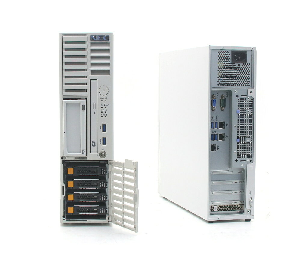 NEC Express5800/T110j-S(水冷) Xeon E-2236 3.4GHz 16GB 300GBx4台(SAS2.5インチ/...