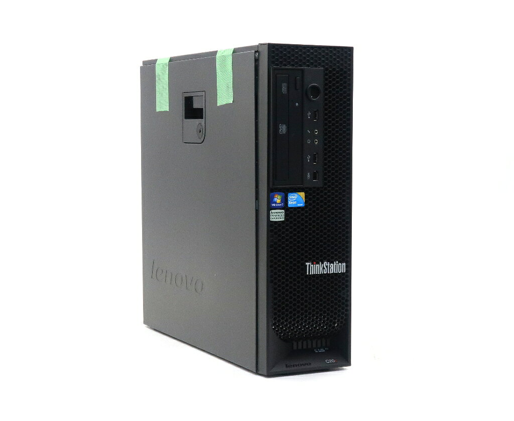 Lenovo ThinkStation C20X Xeon X5687 3.6GHz(8スレッドCPUx2基) 48GB 500GB(SSD) Quadro K6000 DVD-ROM Windows7 Pro 64bit 難有 