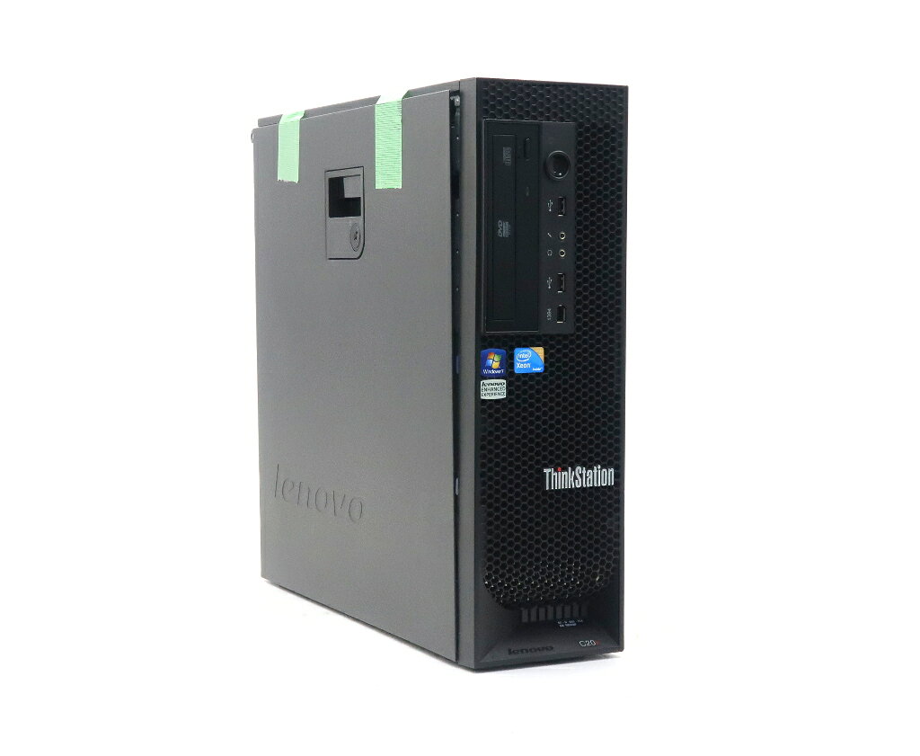 Lenovo ThinkStation C20X Xeon X5687 3.6GHz(8スレッドCPUx2基) 48GB 500GB(SSD) Quadro K5200 DVD-ROM Windows7 Pro 64bit 難有 