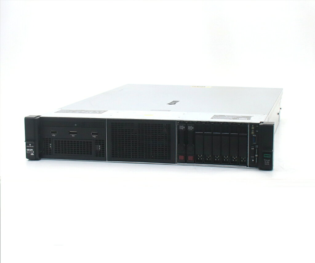 hp ProLiant DL380 Gen10 Xeon Silver 4208 2.1GHz 16GB 300GBx2台(SAS2.5インチ/12Gbps/RAID1) DVD+-RW AC*2 SmartArray P408i-a SR Gen10 