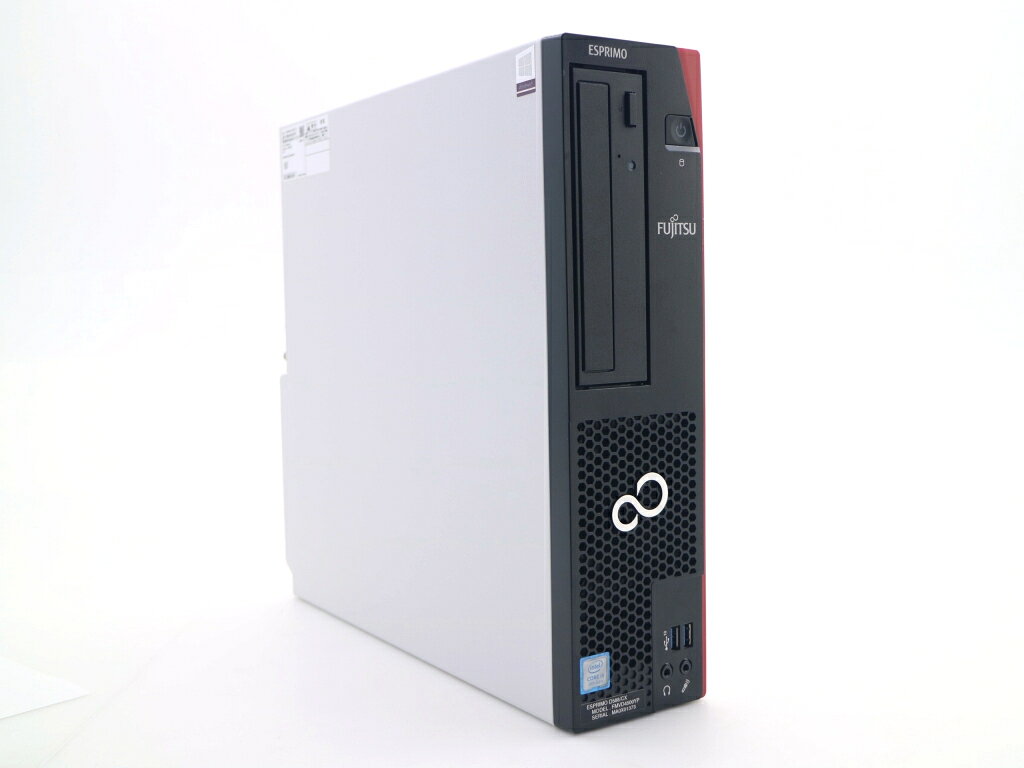 商品情報 No.555264371メーカー富士通商品名 型番・型名ESPRIMO D588/CX※FMVD4500YP仕様■基本スペック　・CPU：Core i5-9500 3GHz(6コア6スレッド)　・メモリ：8GB(8GBx1枚)　・ストレージ：256GB(新品SSD)　・VGA：オンボード(DisplayPort/DVI-D/アナログRGB出力)　・DRIVE：DVD+-RW　・OS：Windows11 Pro 64bit状態・動作状況■動作：中古動作品外観■汚れ　・外装汚れ若干有り。■シール痕　・若干あり。■傷　・外装に使用に差し支えない擦り傷がございます。■その他　・中古品のため使用に差し支えない傷、汚れがある場合がございます。　・本体内外装は清掃しておりますが、多少の汚れが残っている可能性がございます。　・筐体に若干のキズあり附属品■付属品　・なし対応情報-備考　※一部ゴム足等動作に支障のない部材が欠品している場合があります　※電源スイッチLED劣化のためランプが暗い、または点灯しない場合がありますご注意　・本商品は店頭等でも販売している為、稀に在庫切れの場合があります。　・その場合、代替品をご提案させていただきます。