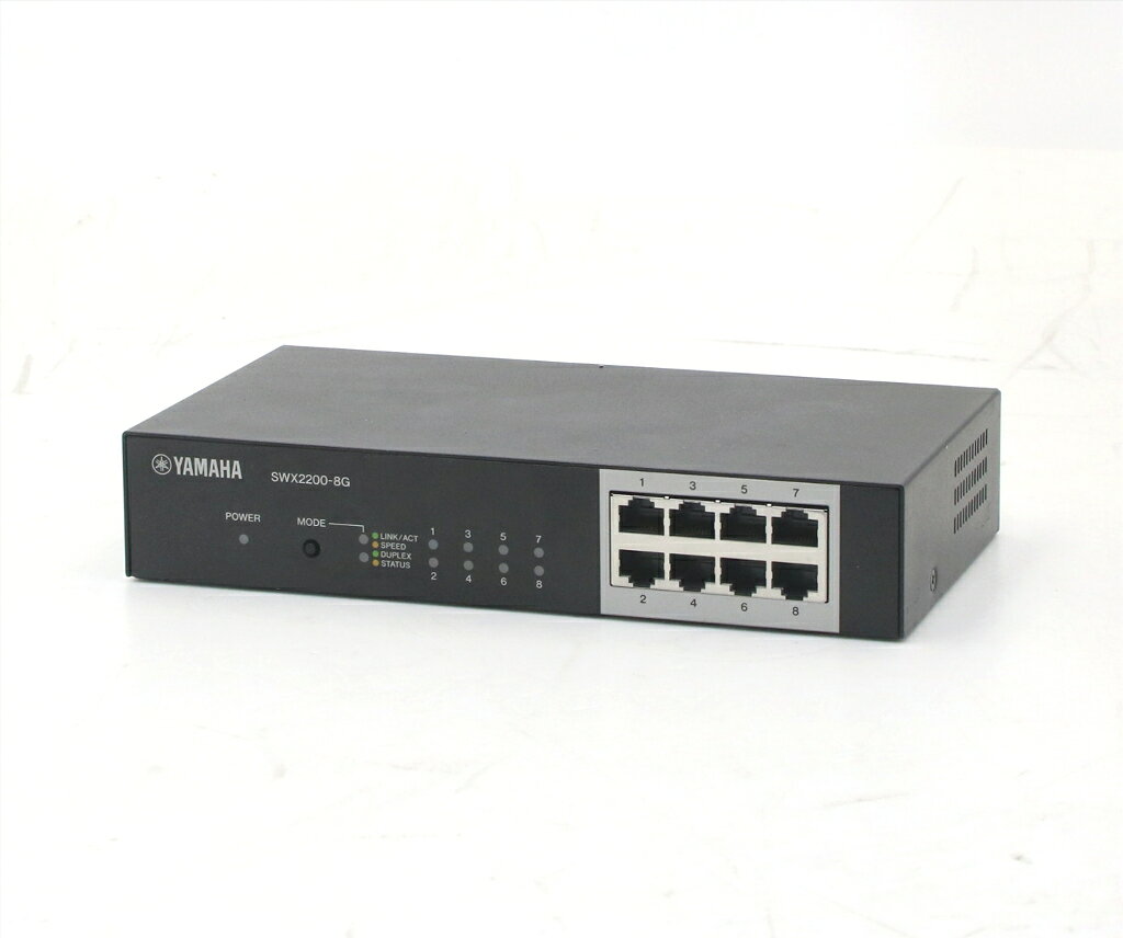 YAMAHA SWX2200-8G 8ポート1000BASE-T搭載スマートL2スイッチ 【中古】【20260804】