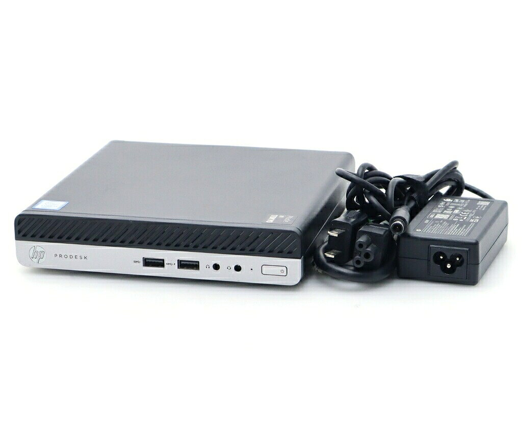 商品情報 No.552260824メーカーhp商品名 型番・型名ProDesk 400 G5 DM※6GE69AV仕様■基本スペック　・CPU：Core i5-9500T 2.2GHz(6コア6スレッド)　・メモリ：8GB(8GBx1枚)　・ストレージ：256GB(新品NVMeSSD)　・VGA：オンボード(DisplayPort x2/アナログRGB出力)　・DRIVE：なし　・OS：Windows11 Pro 64bit状態・動作状況■動作：中古動作品外観■汚れ　・外装汚れ若干有り。■シール痕　・若干あり。■傷　・外装に使用に差し支えない擦り傷がございます。■その他　・中古品のため使用に差し支えない傷、汚れがある場合がございます。　・本体内外装は清掃しておりますが、多少の汚れが残っている可能性がございます。　・筐体に若干のキズあり附属品■付属品　・ACアダプター対応情報-備考　※一部ゴム足等動作に支障のない部材が欠品している場合があります　※電源スイッチLED劣化のためランプが暗い、または点灯しない場合がありますご注意　・本商品は店頭等でも販売している為、稀に在庫切れの場合があります。　・その場合、代替品をご提案させていただきます。