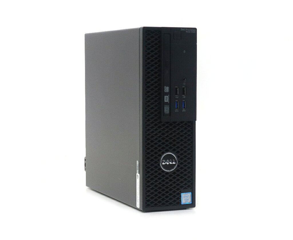 商品情報 No.554267390メーカーDELL商品名 型番・型名Precision Tower 3420 SFF仕様■基本スペック　・CPU：Xeon E3-1245 v5 3.5GHz(4コア8スレッド)　・メモリ：16GB(4GBx4枚)　・ストレージ：256GB(NVMe SSD)　・VGA：NVIDIA NVS 310(1GB)　・DRIVE：DVD+-RW　・OS：Windows10 Pro 64bit状態・動作状況■動作：中古動作品外観■汚れ　・外装汚れ若干有り。■シール痕　・若干あり。■傷　・外装に使用に差し支えない擦り傷がございます。■その他　・中古品のため使用に差し支えない傷、汚れがある場合がございます。　・本体内外装は清掃しておりますが、多少の汚れが残っている可能性がございます。附属品■付属品　・なし対応情報-備考　※電源スイッチLED劣化のためランプが暗い、または点灯しない場合があります　※一部ゴム足等動作に支障のない部材が欠品している場合がありますご注意　・本商品は店頭等でも販売している為、稀に在庫切れの場合があります。　・その場合、代替品をご提案させていただきます。