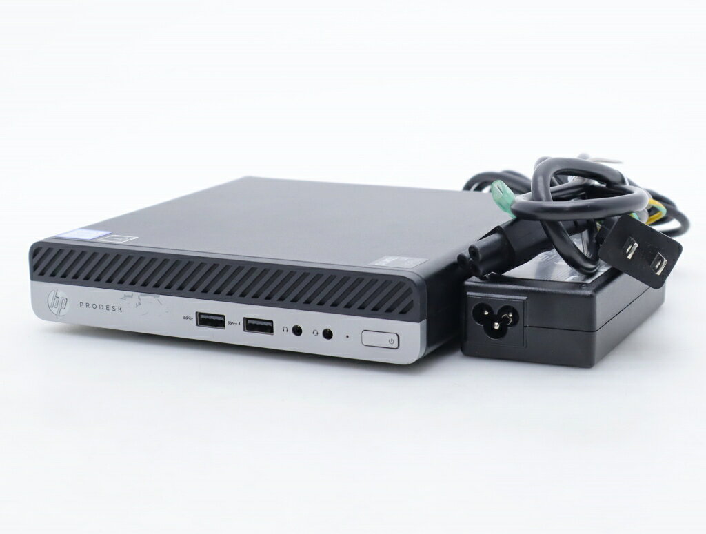 商品情報 No.556261005メーカーhp商品名 型番・型名ProDesk 400 G4 DM※2ZZ91AV仕様■基本スペック　・CPU：Core i3-8100T 3.1GHz(4コア4スレッド)　・メモリ：8GB(8GBx1枚)　・ストレージ：256GB(新品SSD)　・VGA：オンボード(DisplayPort/アナログRGB出力)　・DRIVE：なし　・OS：Windows11 Pro 64bit状態・動作状況■動作：中古動作品外観■汚れ　・外装汚れ若干有り。■シール痕　・若干あり。■傷　・外装に使用に差し支えない擦り傷がございます。■その他　・中古品のため使用に差し支えない傷、汚れがある場合がございます。　・本体内外装は清掃しておりますが、多少の汚れが残っている可能性がございます。　・アンテナ破損附属品■付属品　・ACアダプター対応情報-備考　※一部ゴム足等動作に支障のない部材が欠品している場合があります　※電源スイッチLED劣化のためランプが暗い、または点灯しない場合がありますご注意　・本商品は店頭等でも販売している為、稀に在庫切れの場合があります。　・その場合、代替品をご提案させていただきます。