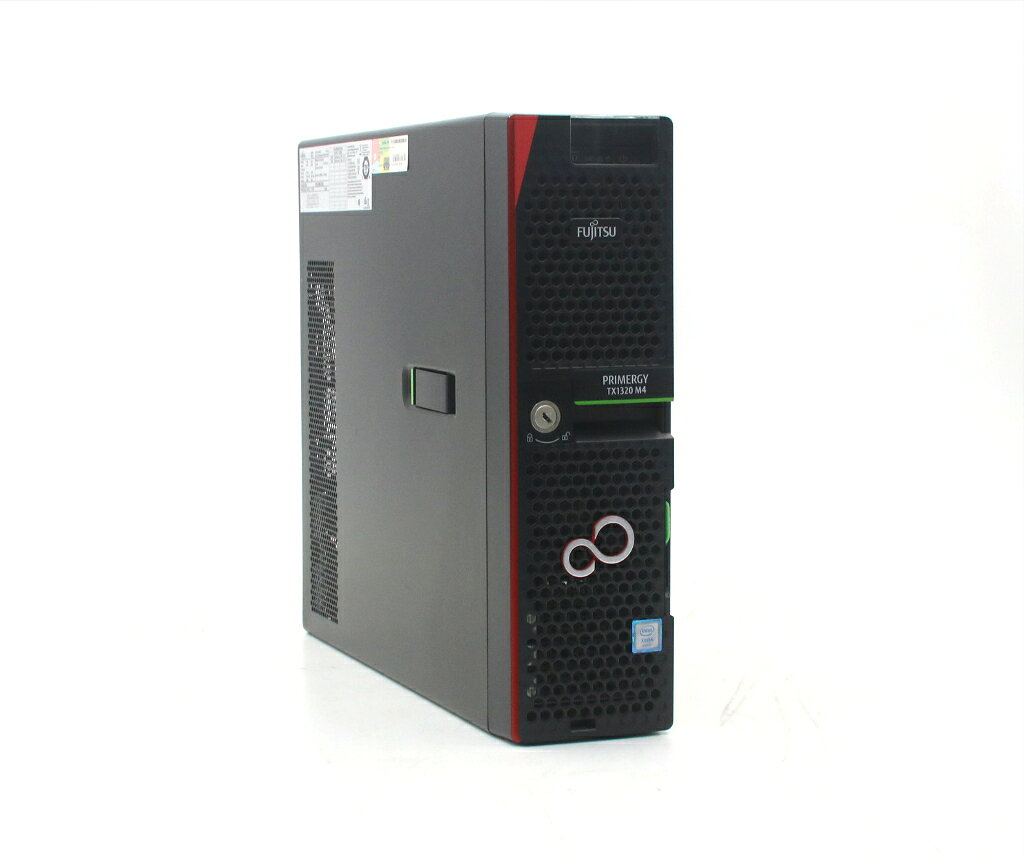 商品情報 No.566267212メーカー富士通商品名 型番・型名PRIMERGY TX1320 M4※PYT1324T2S仕様■基本スペック　・CPU：Xeon E-2124G 3.4GHz(4コア4スレッド)　・メモリ：16GB(8GBx2枚)　・ストレージ：300GBx3台(SAS2.5インチ/12Gbps/RAID5構成)　・RAID：PRAID CP400i(SAS12Gbps対応)　・VGA：オンボード　・DRIVE：DVD-ROM　・COA：Svr 2016 Std　・OS：なし(※別途OSインストールが必要となります)状態・動作状況■動作：中古動作品外観■汚れ　・外装汚れ若干有り。■シール痕　・若干あり。■傷　・外装に使用に差し支えない擦り傷がございます。■その他　・中古品のため使用に差し支えない傷、汚れがある場合がございます。　・本体内外装は清掃しておりますが、多少の汚れが残っている可能性がございます。　・筐体に若干のキズあり附属品■特記欠品　・セキュリティキー欠品対応情報-備考　・OSライセンスシール貼付されておりますがOS欠品の為簡易OSにて動作確認後HDD消去済み、OSは付属いたしておりませんご注意　・本商品は店頭等でも販売している為、稀に在庫切れの場合があります。　・その場合、代替品をご提案させていただきます。
