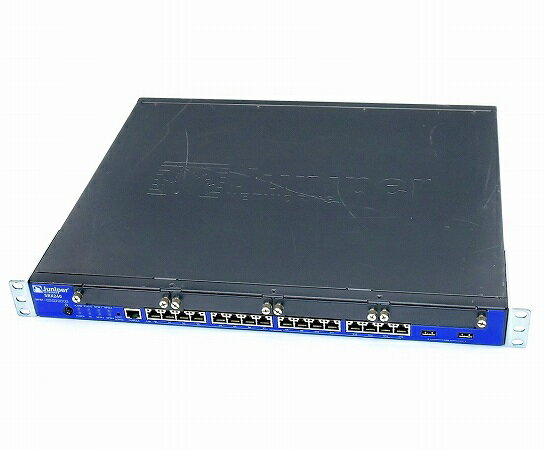 Juniper SRX240B2 16ポート1000BASE-T JUNOS 11.4R8.4 dynamic-vpn/ax411-wlan-apライセンス メモリ1024MB 設定初期化済 【中古】【20210827】