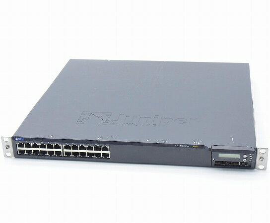 Juniper EX3200-24T 24ポート1000BASE-T(うち8ポートPoE給電対応) 4ポートSFPスロット(711-021270)増設 L3スイッチ JUNOS Ver.12.3R4.6 【中古】【20220531】
