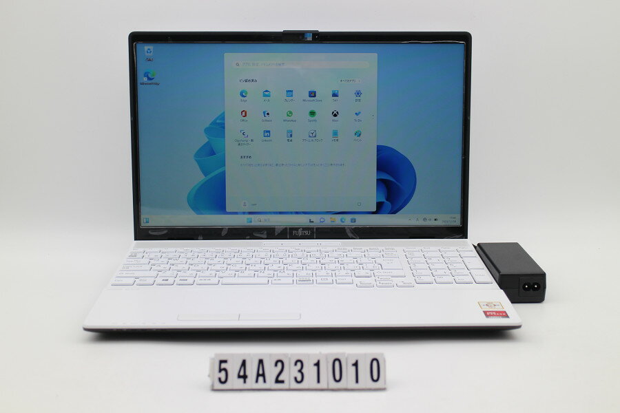 富士通 LIFEBOOK AH42/F1 Athlon Gold 3150U 2.4GHz/8GB/256GB(SSD)/Multi/15.6W/FWXGA(1366x768)/Win11【中古】【20231212】