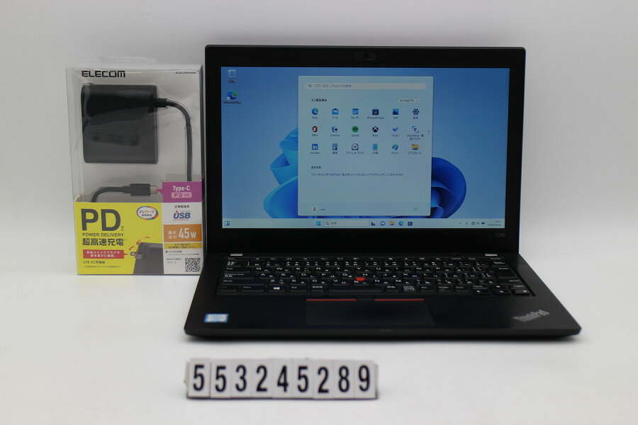 Lenovo ThinkPad X280 Core i5 8350U 1.7GHz/8GB/256GB(SSD)/12.5W/FWXGA(1366x768)/Win11【中古】【20240510】