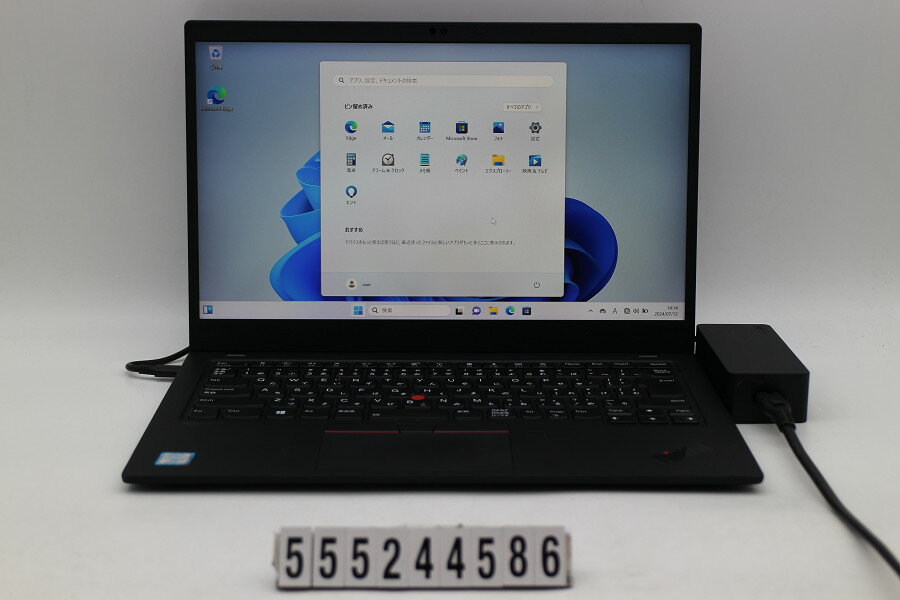 Lenovo ThinkPad X1 Carbon 7th Gen Core i5 8365U 1.6GHz/16GB/256GB(SSD)/14W/FHD(1920x1080) タッチパネル/Win11【中古】【20240716】