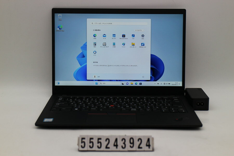 Lenovo ThinkPad X1 Carbon 7th Gen Core i5 8265U 1.6GHz/8GB/256GB(SSD)/14W/FHD(1920x1080)/Win11【中古】【20240816】