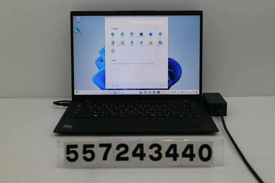 Lenovo ThinkPad X1 Carbon 11th Gen Core i5 1345U 1.6GHz/16GB/256GB(SSD)/14W/WUXGA(1920x1200)/Win11【中古】【20241016】