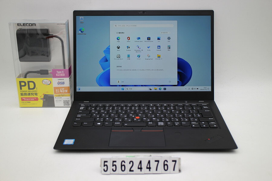 Lenovo ThinkPad X1 Carbon 6th Gen Core i5 8250U 1.6GHz/8GB/256GB(SSD)/14W/FHD(1920x1080)/Win11【中古】【20250117】