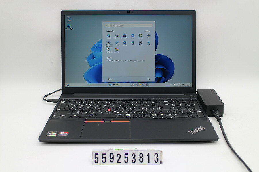 Lenovo ThinkPad E15 Gen3 Ryzen 5 5500U 2.1GHz/8GB/256GB(SSD)/15.6W/FHD(1920x1080)/Win11【中古】【20251226】