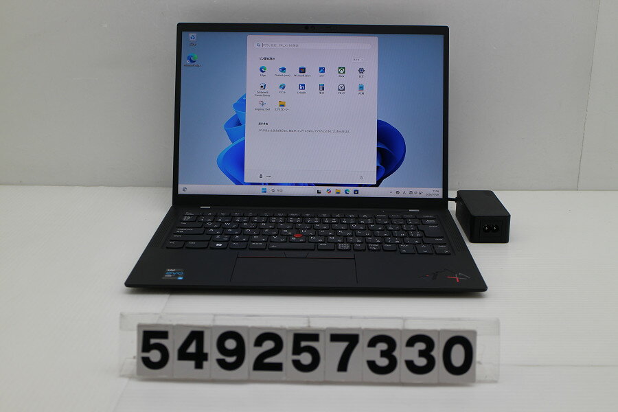 17 inches - Lenovo ThinkPad X1 Carbon 9th Gen Core i5 1135G7 2.4GHz/8GB/256GB(SSD)/14W/WUXGA(1920x1200)/Win11【中古】【20260203】