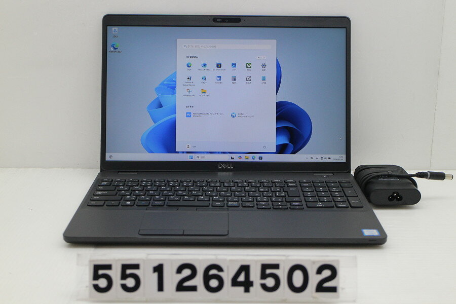 15 inches - DELL Latitude 5500 Core i5 8265U 1.6GHz/8GB/256GB(SSD)/15.6W/FHD(1920x1080)/Win11【中古】【20260521】