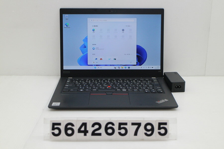 13 inches - Lenovo ThinkPad X13 Gen1 Core i5 10210U 1.6GHz/8GB/256GB(SSD)/13.3W/FHD(1920x1080)/Win11【中古】【20260521】
