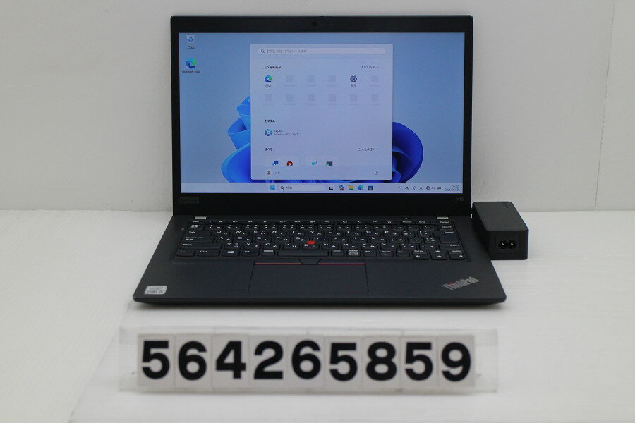 13 inches - Lenovo ThinkPad X13 Gen1 Core i5 10210U 1.6GHz/8GB/256GB(SSD)/13.3W/FHD(1920x1080)/Win11【中古】【20260521】