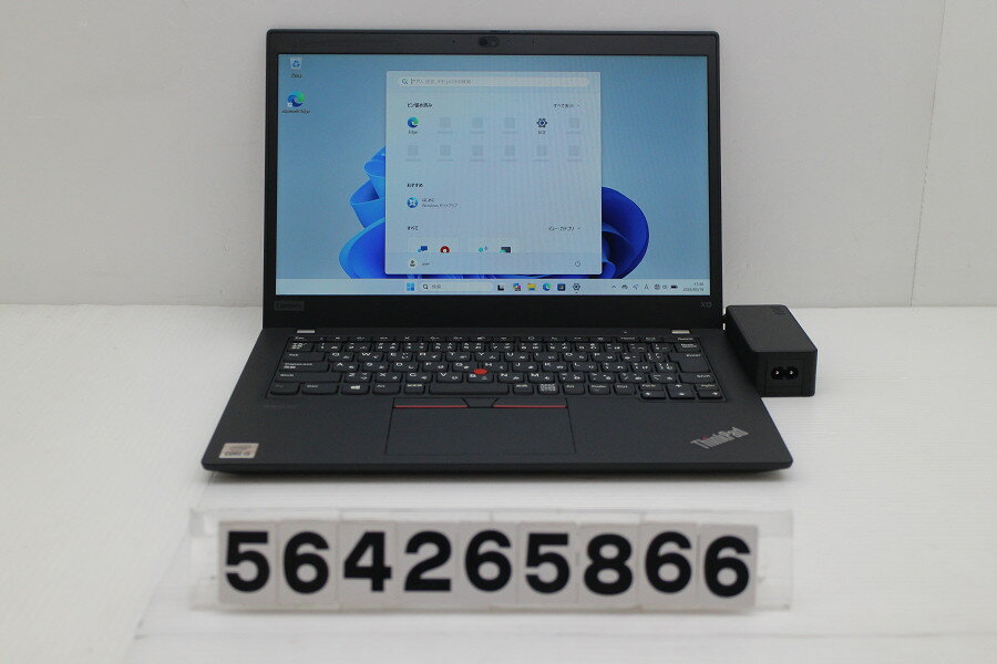 13 inches - Lenovo ThinkPad X13 Gen1 Core i5 10210U 1.6GHz/8GB/256GB(SSD)/13.3W/FHD(1920x1080)/Win11【中古】【20260521】