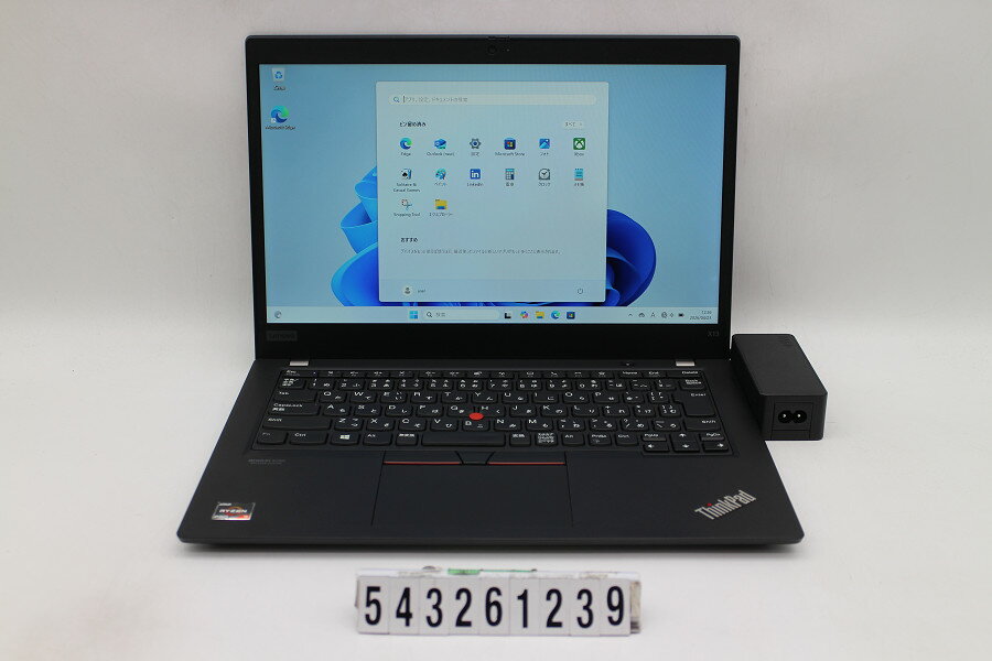 MOUSE COMPUTER - Lenovo ThinkPad X13 Gen1 Ryzen 3 PRO 4450U 2.5GHz/16GB/256GB(SSD)/13.3W/FHD(1920x1080)/Win11【中古】【20260430】