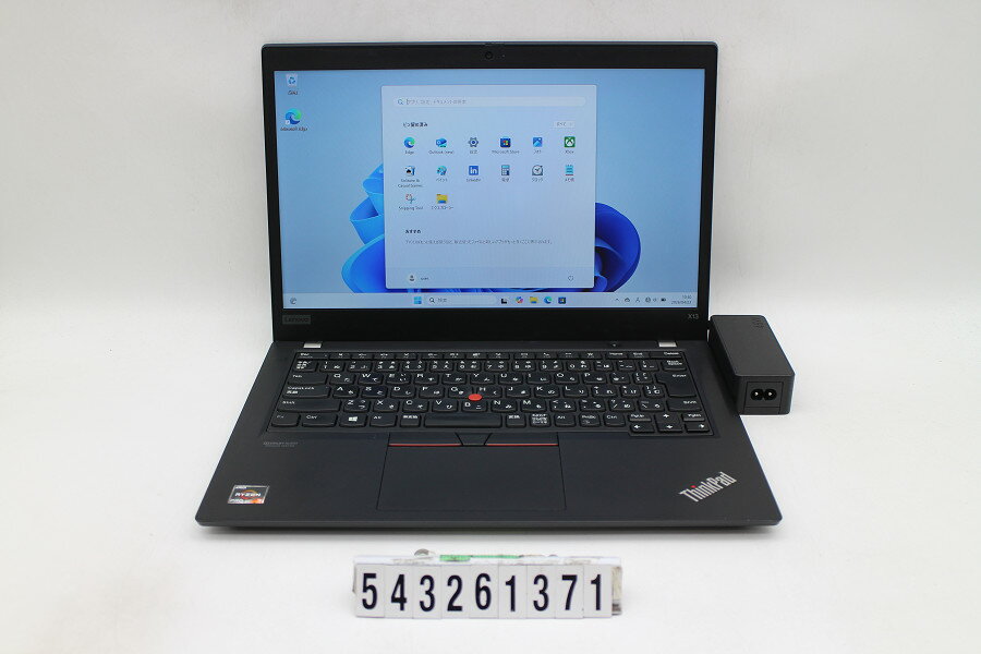 Apple - Lenovo ThinkPad X13 Gen1 Ryzen 3 PRO 4450U 2.5GHz/16GB/256GB(SSD)/13.3W/FHD(1920x1080)/Win11【中古】【20260430】