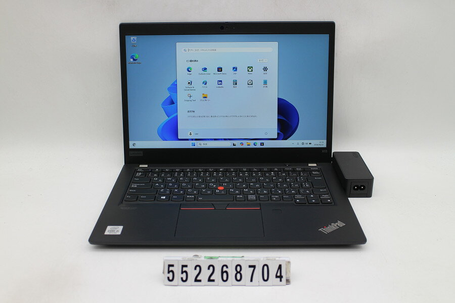 13 inches - Lenovo ThinkPad X13 Gen1 Core i5 10210U 1.6GHz/8GB/256GB(SSD)/13.3W/FHD(1920x1080)/Win11【中古】【20260430】