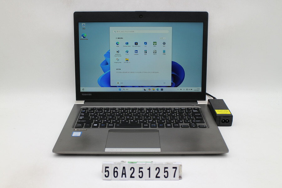 13 inches - 東芝 Dynabook R63/DN Core i5 8250U 1.6GHz/8GB/256GB(SSD)/13.3W/FHD(1920x1080)/Win11【中古】【20260430】