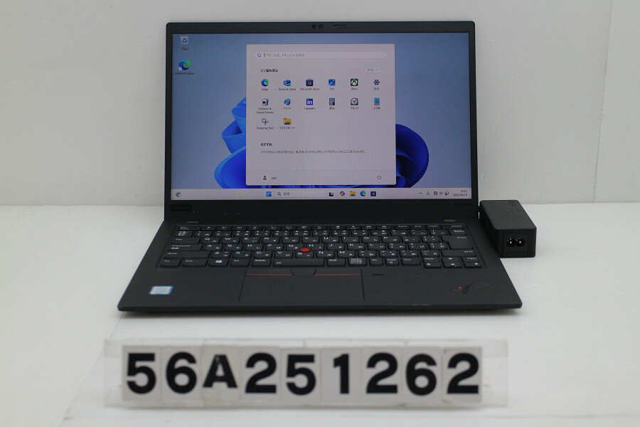 NEC - Lenovo Thinkpad X1 Carbon Core i5 8265U 1.6GHz/8GB/256GB(SSD)/14W/FHD(1920x1080)/Win11【中古】【20260430】